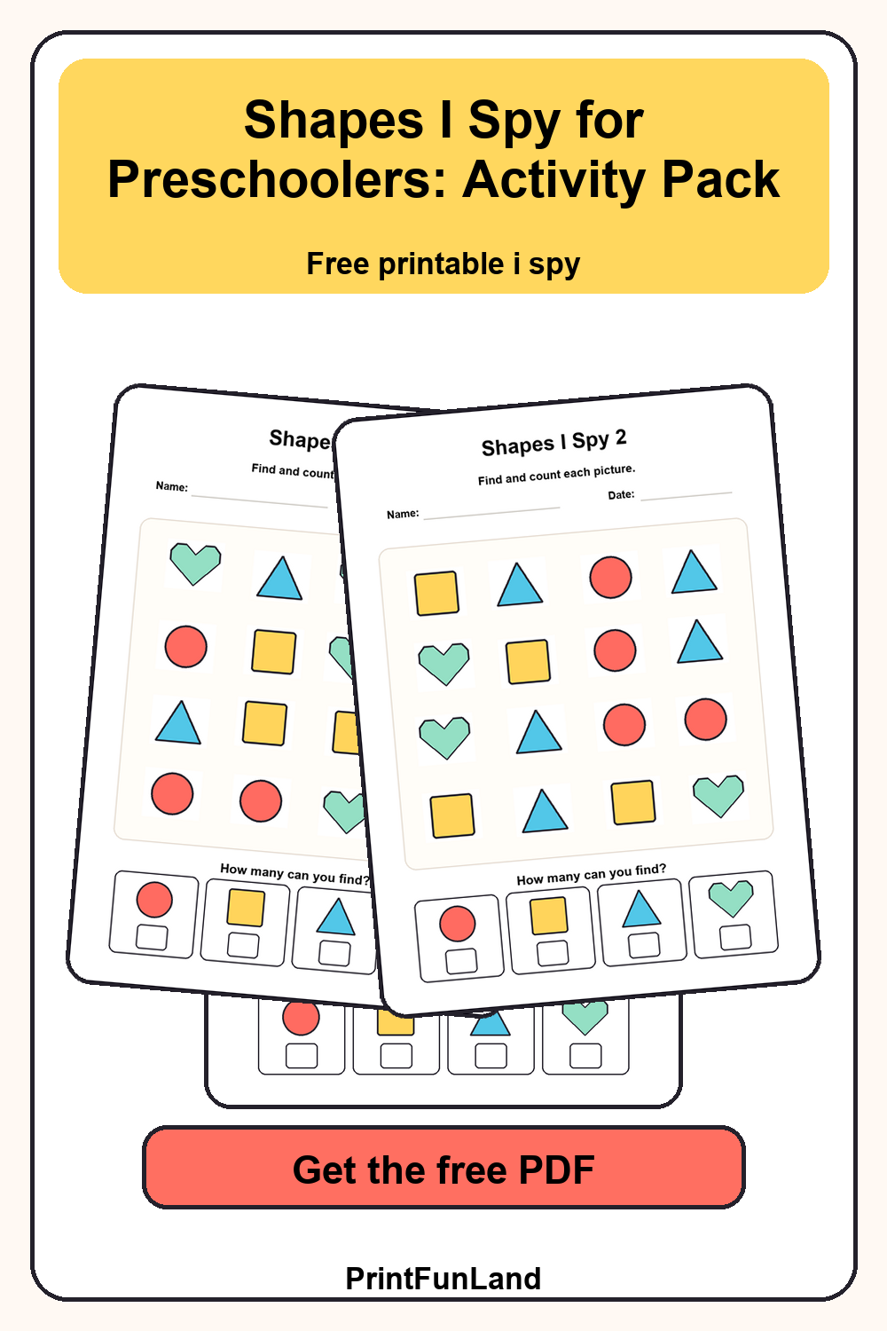 Save Shapes I Spy for Preschoolers for later