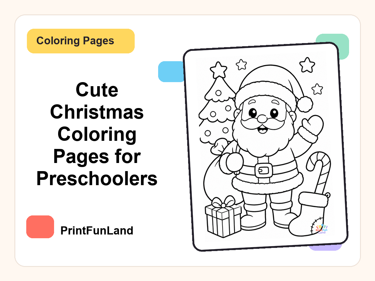 Christmas Coloring Pages for Preschoolers