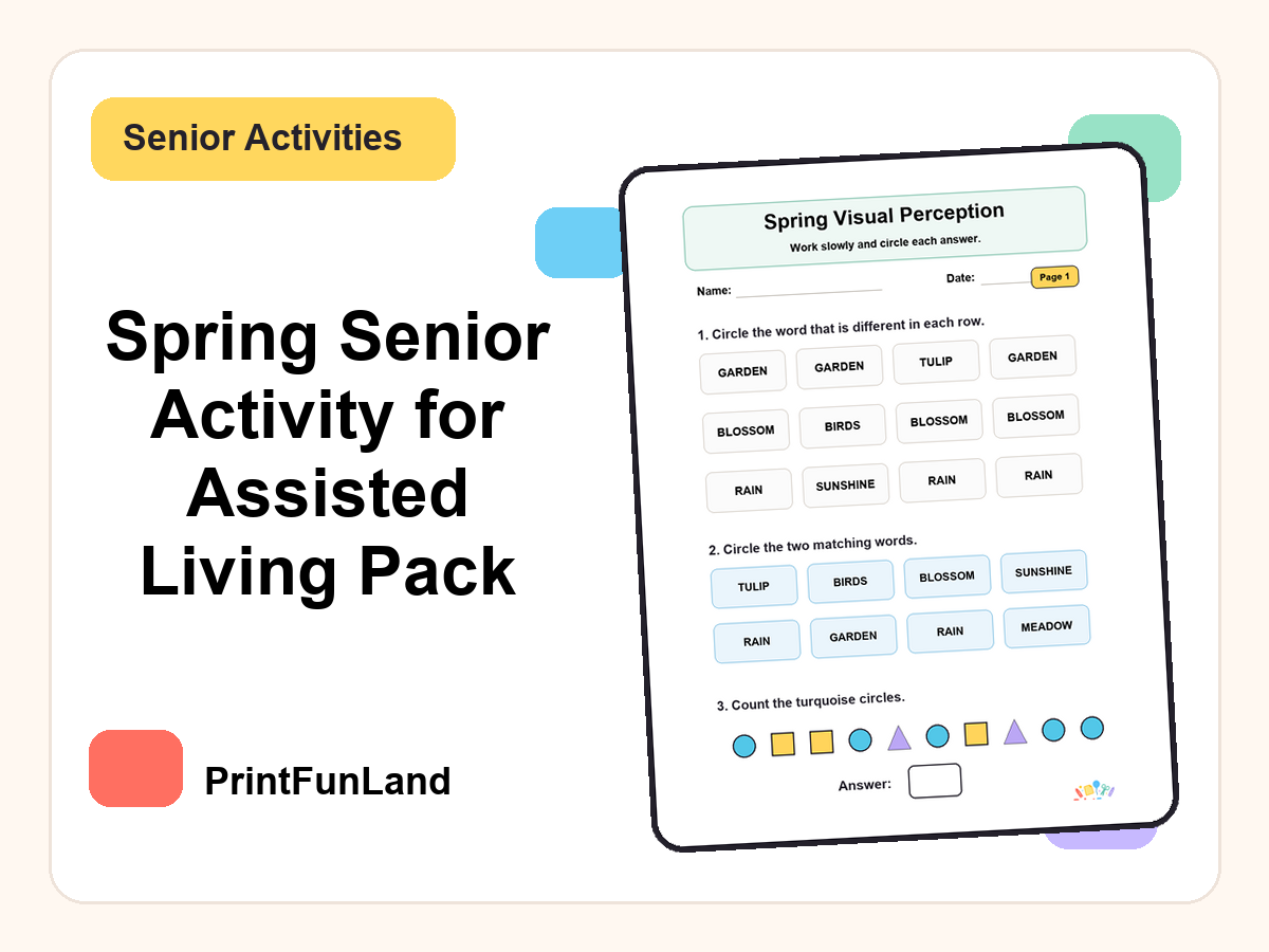 Spring Senior Activity for Assisted Living