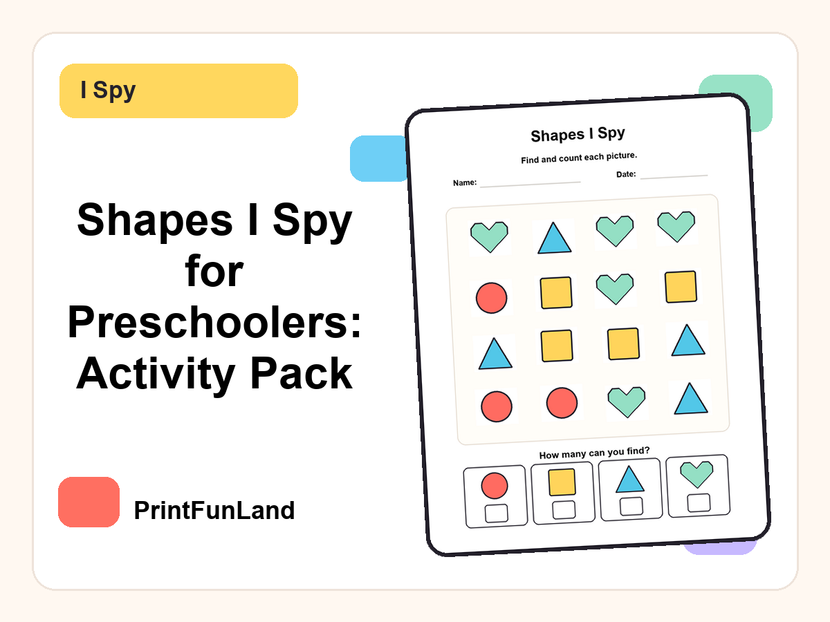 Shapes I Spy for Preschoolers