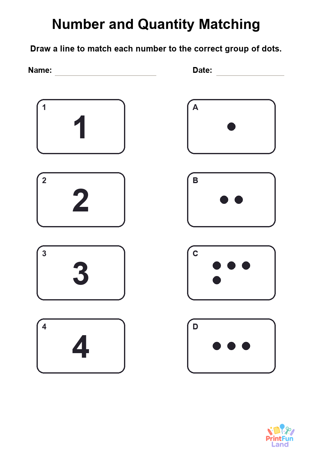 Sight Words Matching Games for Preschoolers printable page 4